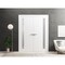Sartodoors Solid French Double Doors 48 x 80in, Planum 0660 Painted White W/ Frosted Glass PLANUM0660DD-BEM-48 - alternate 4